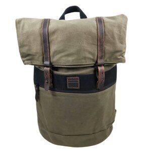 Top Fold Waxed Canvas Travel Backpack